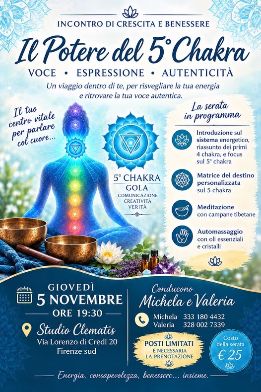 Serata sul 5 chakra